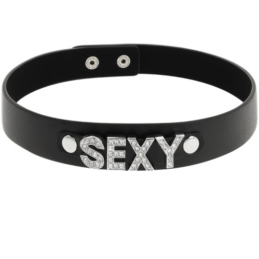 Coquette - Choker Sexy Vegan Leather - Black photo