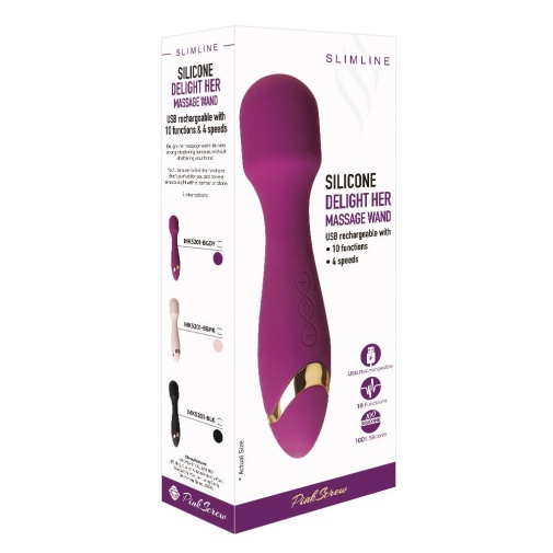 Erokay - Delight Her Wand Massager - Burgundy photo