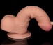 Lovetoy - 7" 帶包皮仿真陽具 - 肉色 照片-7