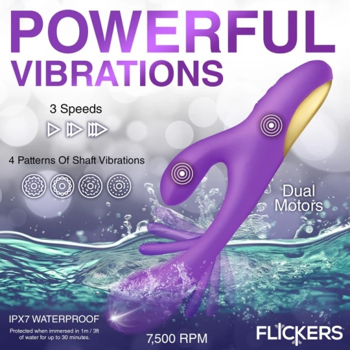 Inmi - Tri-Flick Rabbit Vibe - Purple photo