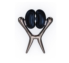Tingon - Vibrating App Nipple Clamps - Black photo