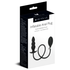Me You Us - Inflatable Anal Beaded Plug - Black photo
