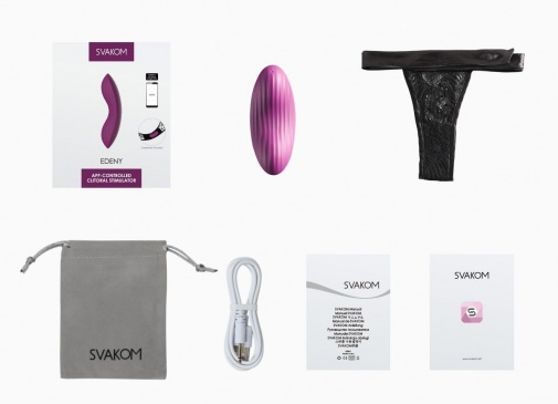 SVAKOM - Edeny APP Clitoral Panty Vibrator - Violet photo