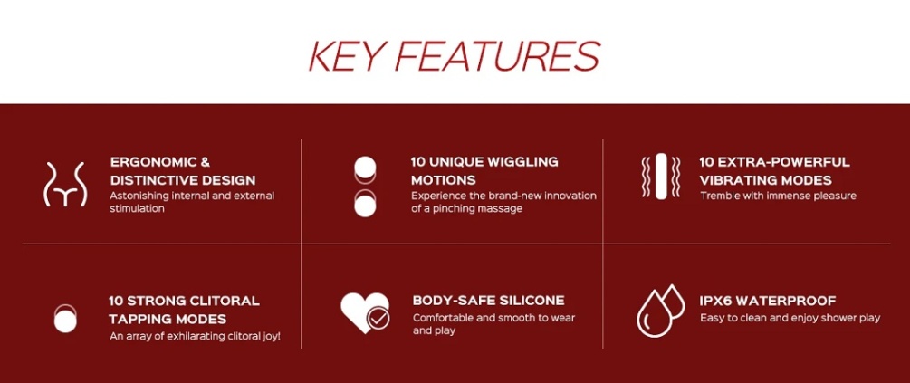 TICKLER stands out thanks to its ingenious twin ball design.... Honey Play Box - Tickler Wiggling G-Spot Vibrator - Black photo-10