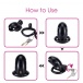 MT - Plastic Chastity Cage w Magic Lock - Black photo-13