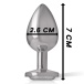 Intense - Metal Heart Gem Plug S - Clear photo-4