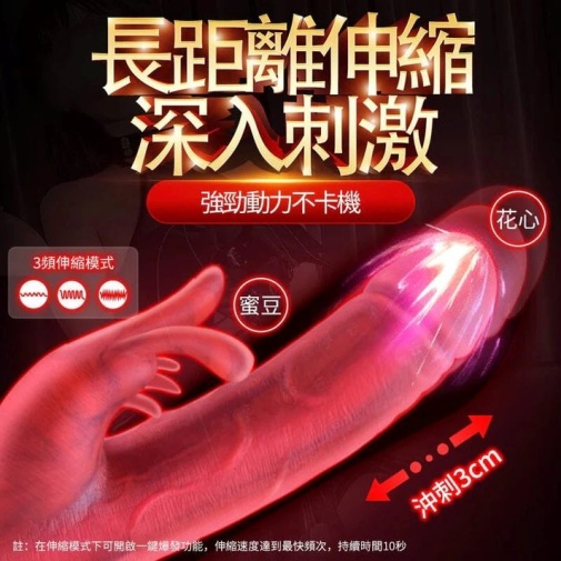 Erocome - Canismajor Pro Thrust Realistic Vibrator - Red photo