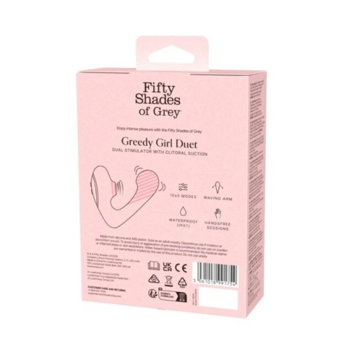 Fifty Shades of Grey – Greedy Girl Duet Vibrator - Black 照片