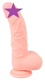 Medical Silicone - Curved Dildo w Balls 20cm 照片