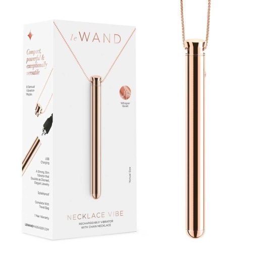 Le Wand - 震動項鍊 低調優雅迷你震動器 - 玫瑰金色 照片