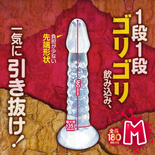 A-One - 鳞状假阳具 中码 - 透明 照片