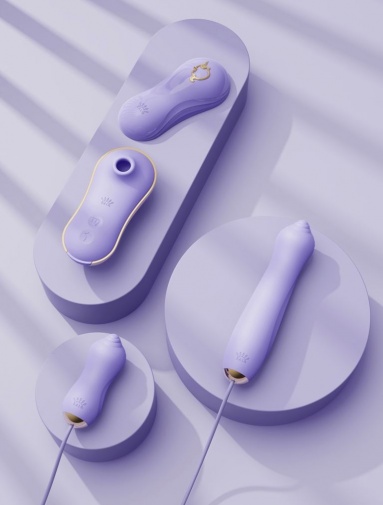 Zalo - Unicorn APP Massager Set - Berry Violet photo