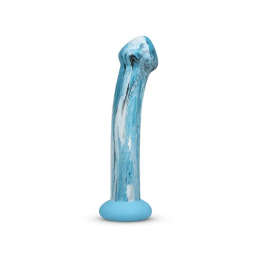 Gildo - Ocean Ripple Glass Dildo - Blue photo