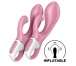 Satisfyer - Air Pump 兔子震動棒 - 粉紅色 照片-2