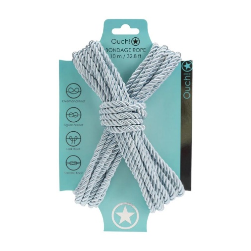 Ouch - Bondage Rope 10m - Powder Blue 照片