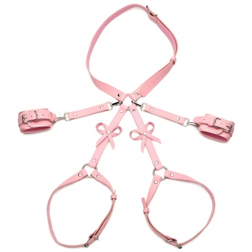 Strict - Bows Bondage Harness - Pink - M/L photo