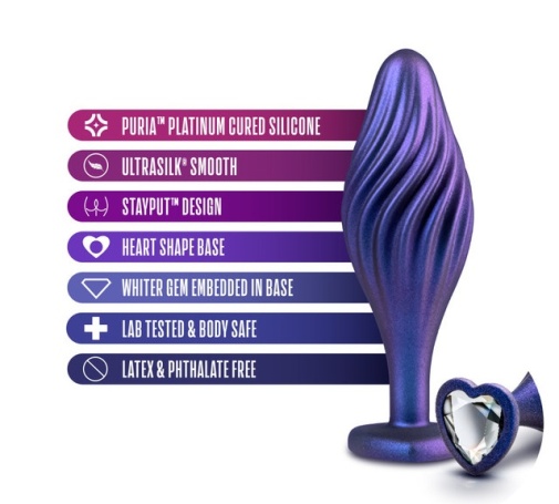 AAM - Swirling Bling Plug - Blue photo