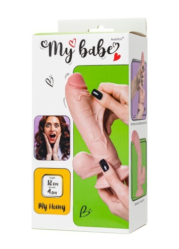 My Babe - My Honey Sliding Skin Dildo - Flesh photo