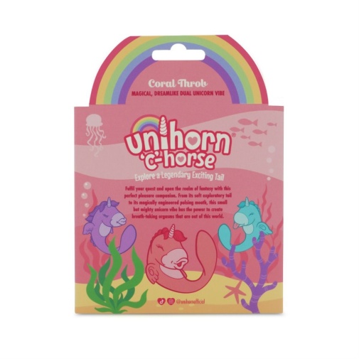 Unihorn - C-Horse Coral Throb Dual Vibe - Light Pink photo
