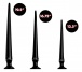 Hosed - Slim Tapered Anal Set - Black photo
