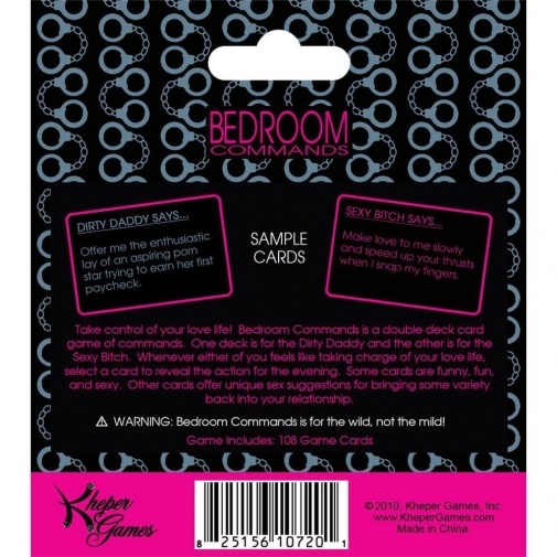 Kheper Games - Bedroom Commands Card Game photo