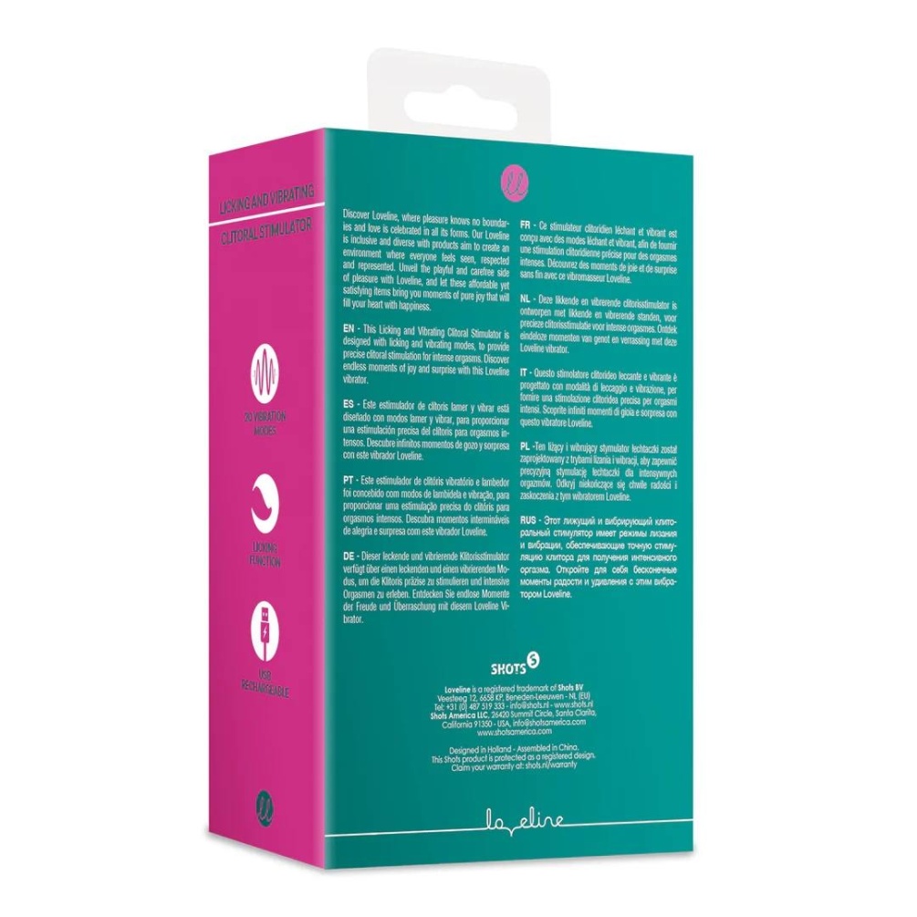 This Licking and Vibrating Clitoral Stimulator is designed w... Loveline - Licking Vibro Clit Stimulator - Green photo-9