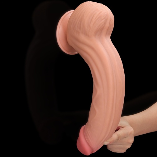 Lovetoy - 12" Sliding Skin Dildo - Flesh 照片