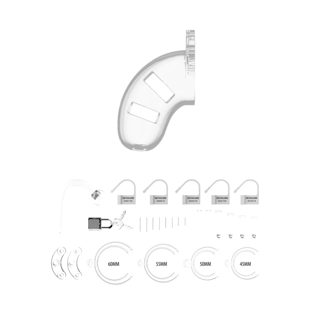 ManCage with butt plug take your bdsm-play to the next level... ManCage - Chastity Cage w Plug #10 - Clear photo-2