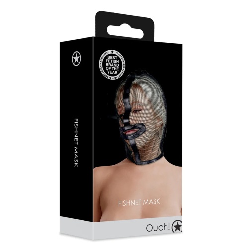 Ouch - 鱼网开口面罩 - 黑色 照片