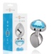 Intense - Metal Heart Gem Plug S - Blue photo-6