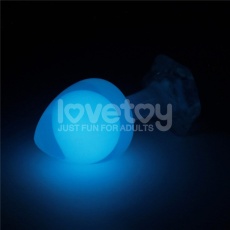 Lovetoy - Gemoria Glow Butt Plug - Blue photo