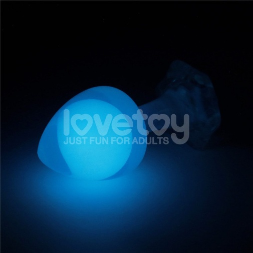 Lovetoy - Gemoria 滾動鋼球夜光後庭塞 - 藍色 照片