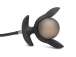 Master Series - Dark Pearl Inflatable Vibro Plug - Black photo-5