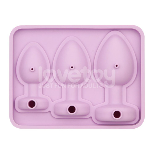 Lovetoy - Anal Plug Chocolate Ice Tray - Pink photo