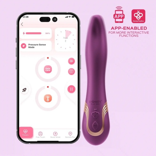 Honey Play Box - Fling App 智能遙控 仿舌頭震動器 - 紫色 照片