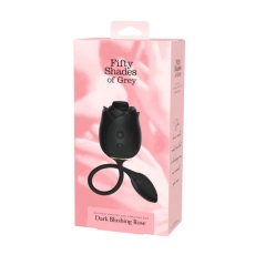 Fifty Shades of Grey - Dark Rose Suction Vibrator - Black photo