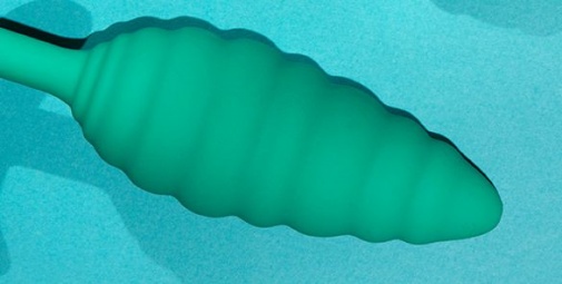 B-Vibe - Twist Texture Plug - Green photo