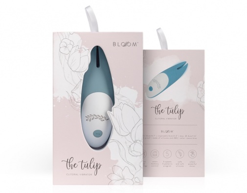 Bloom - Tulip Clitoris Vibrator - Blue photo