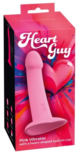 You2Toys - Heart Guy Vibro Dildo - Pink photo