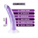 Neo Elite - Glow in the Dark Light Dildo 19cm - Neon Purple photo-5