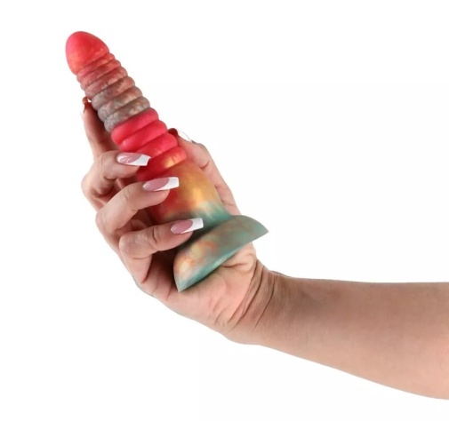 NS Novelties - 6" Colours Stacked Dildo - Red/Gold photo