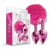 Nixie - Pom Pom Metal Plug Set - Pink photo-3