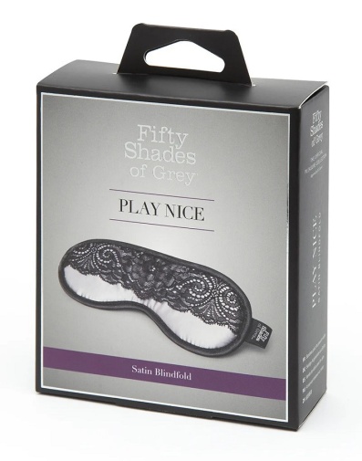 Fifty Shades of Grey - Satin & Lace Blindfold - Grey photo
