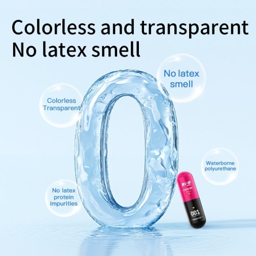 Drywell - 0.01 Pleasure Condoms 3's Pack 照片