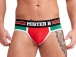 Mister B - Urban Lisbon Jock Brief  露股内裤 - 红色/绿色 - 中码 照片