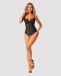 Obsessive - Serena Love Crotchless Teddy - Black - M/L photo-3