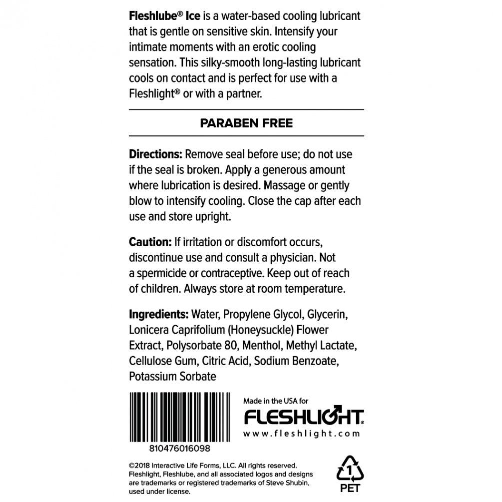 First-rate water-based Fleshlube Ice lubricant is the best w... Fleshlight - Fleshlube Ice - 250ml photo-6