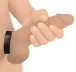 Strict - Leather Velcro Cock Ring - Black photo-3