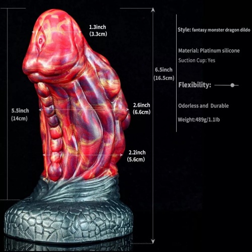 FAAK - Rondo Dildo - Fire Dragon photo