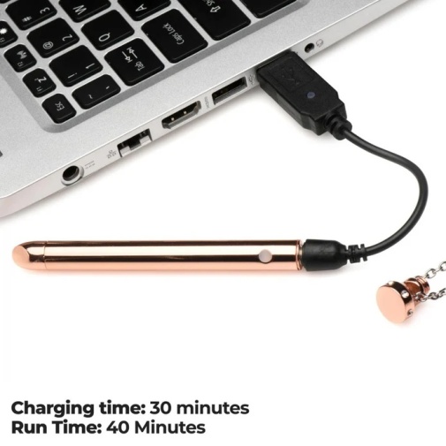 Charmed - 7X Vibro Necklace - Rose Gold photo